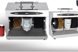 Shoe polish machine